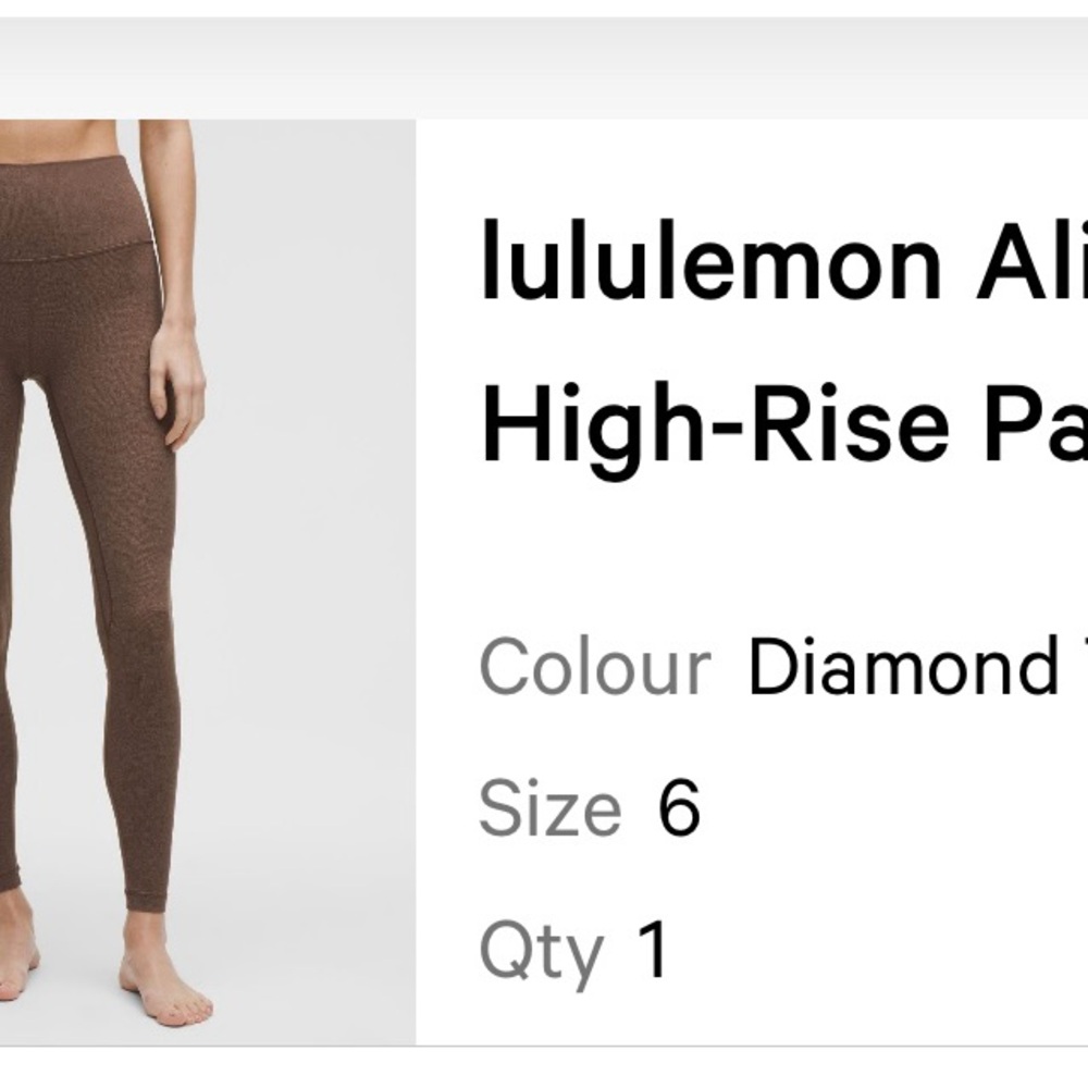 Lululemon Align High-Rise Align 28” - Diamond Texture Print Taupetastic Multi